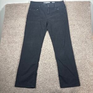 BKE Denim Tyler Straight Black Stretch Pants Mens 38L Cotton Blend 8728